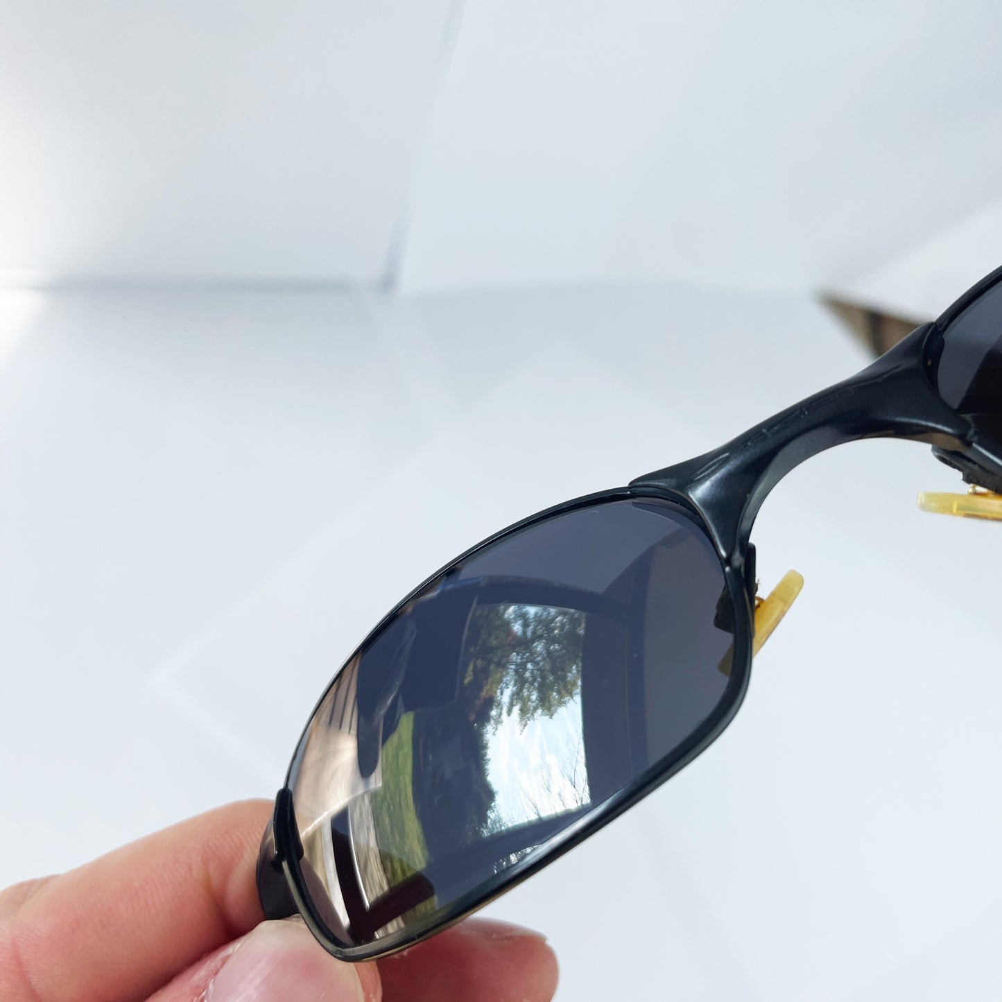 Oakley - 1999 Square Wire 2.0 Pewter/Black Iridium Sunglasses