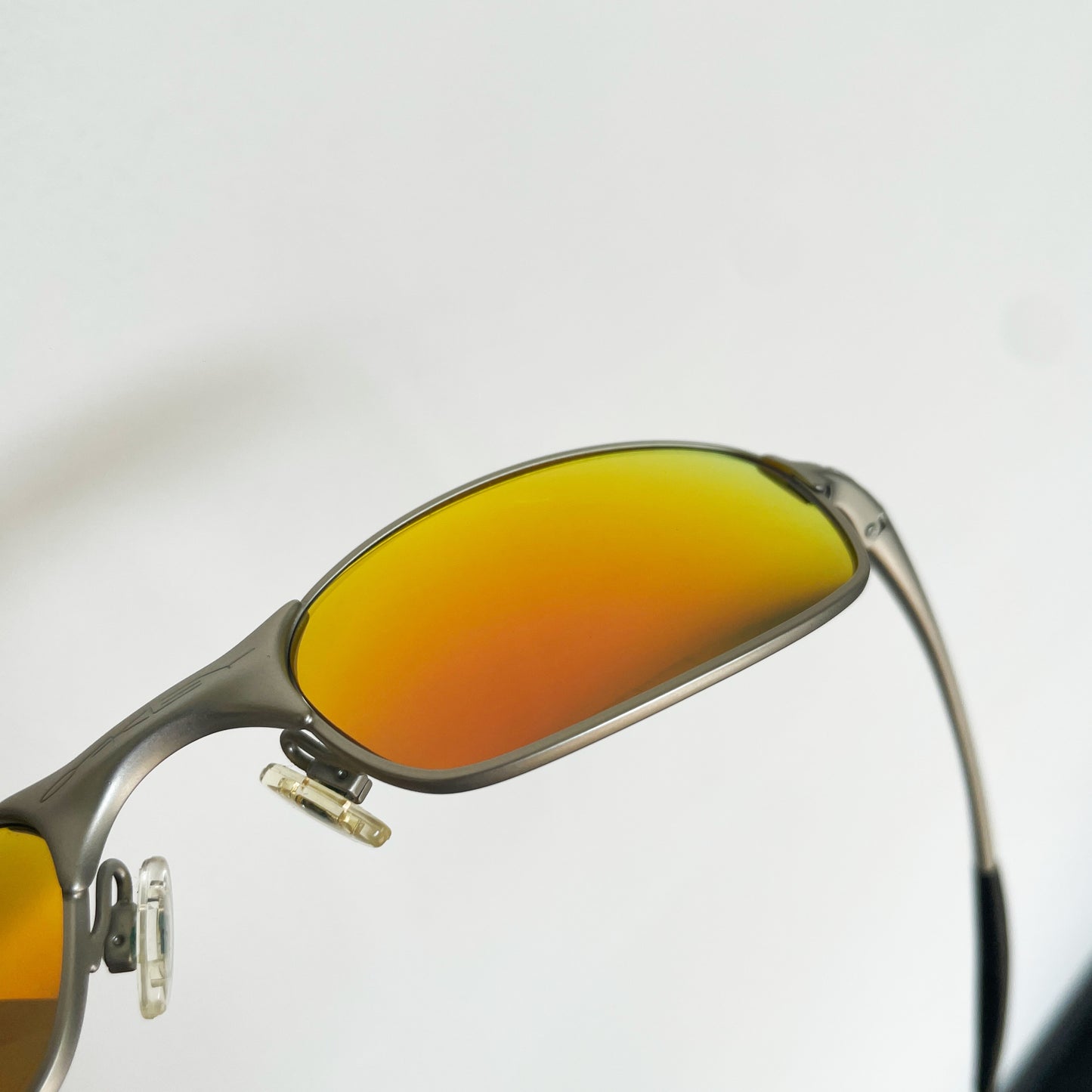 Oakley - 1999 Square Wire 2.0 Platinum/Fire Iridium Sunglasses