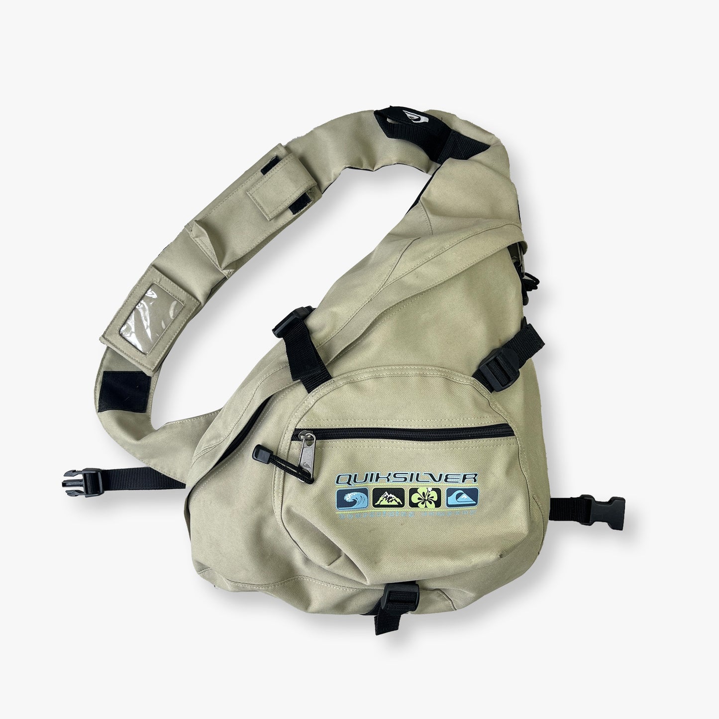 Quiksilver - 2000s Cyclone Sling Bag (Mint Beige)