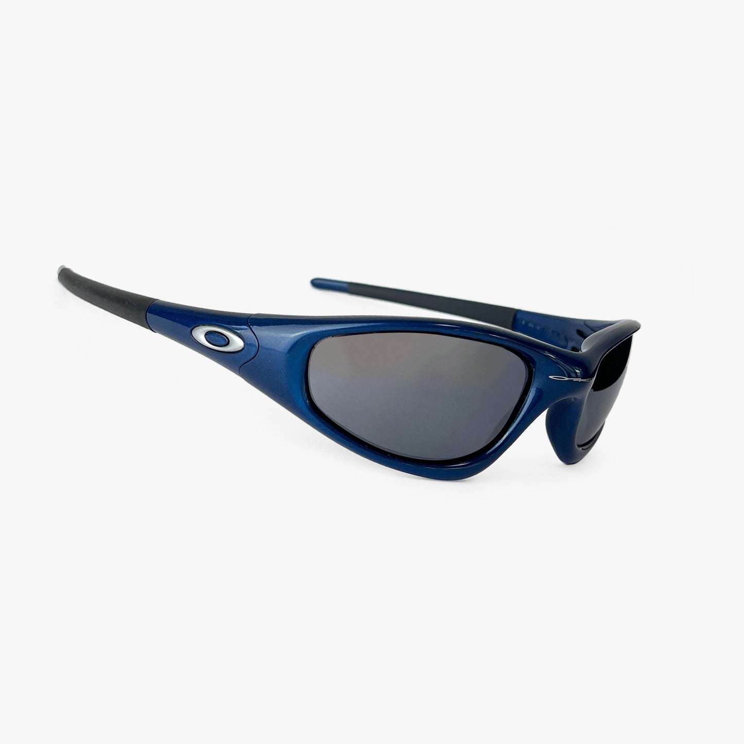 Oakley - 1999 Straight Jacket Navy Blue/Black Iridium Sunglasses