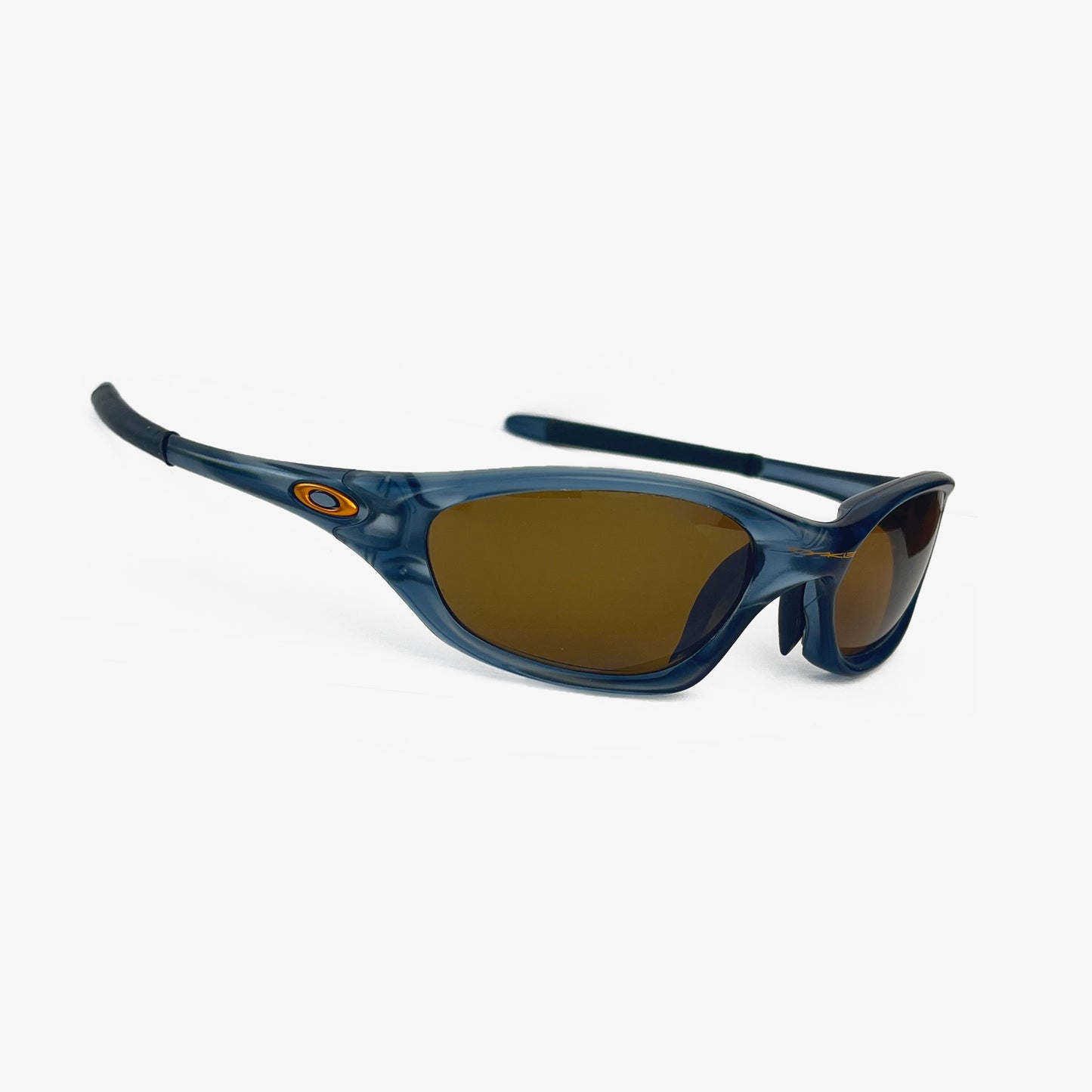 Oakley - 2000s XX Crystal/Gold Iridium Polarized Sunglasses