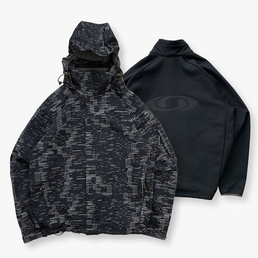 Salomon - 2009 2in1 Pattern ClimaPro SoftShell Jacket (L)