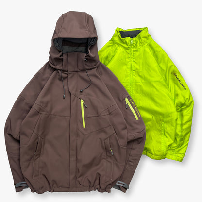 Salomon - 2008 2in1 ClimaPro SoftShell Fleece-lined Ski Jacket (XL)