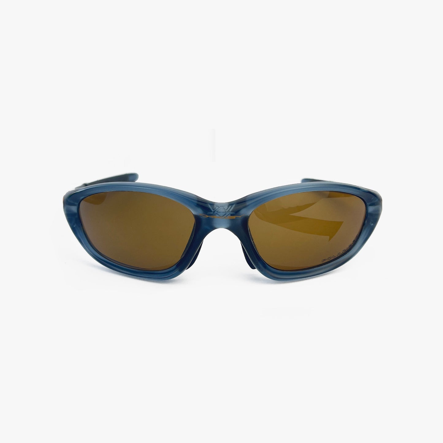 Oakley - 2000s XX Crystal/Gold Iridium Polarized Sunglasses