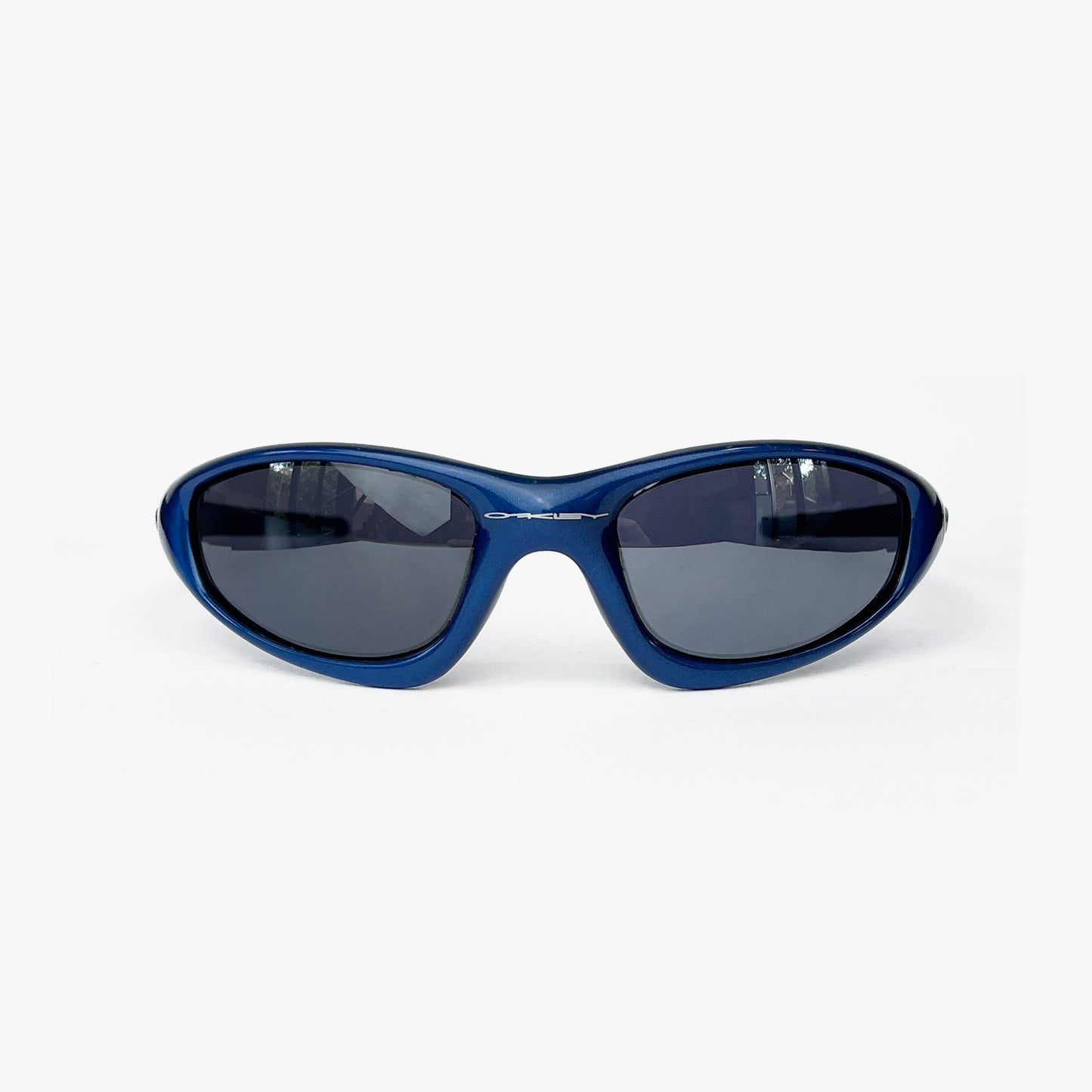 Oakley - 1999 Straight Jacket Navy Blue/Black Iridium Sunglasses