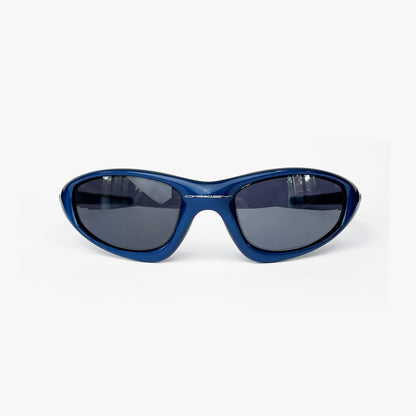 Oakley - 1999 Straight Jacket Navy Blue/Black Iridium Sunglasses
