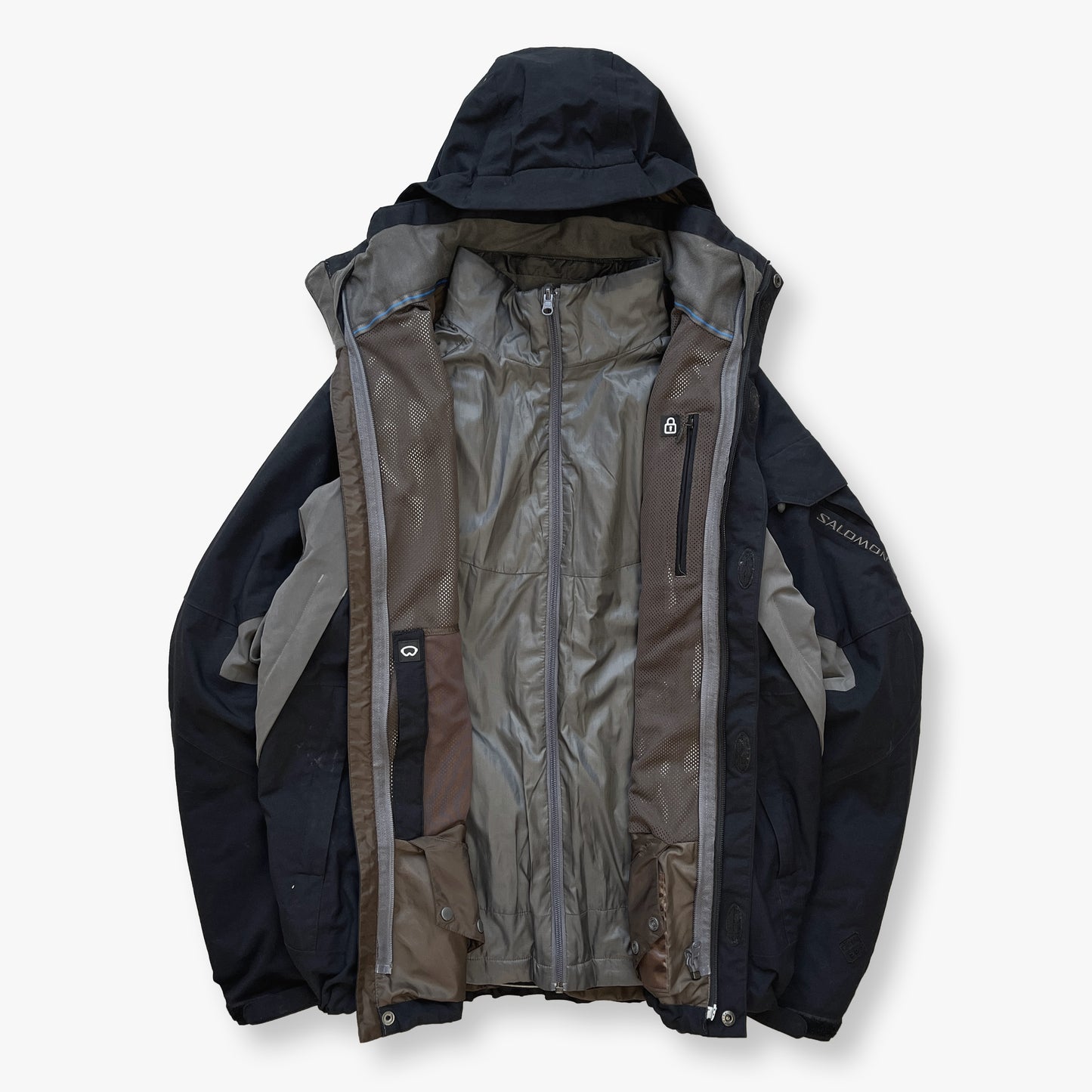 Salomon - 2008 2in1 SmartSkin Primaloft Seam-taped Vent Ski Jacket (L)