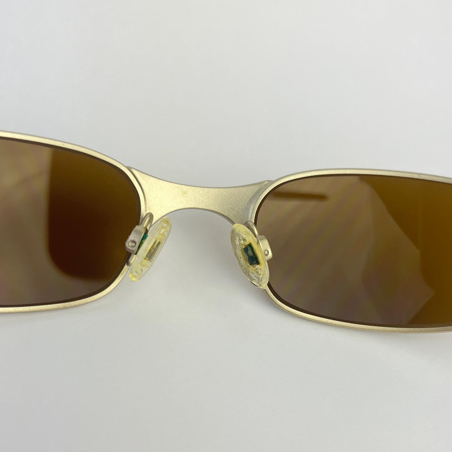Oakley - 1999 Square Wire 2.0 Platinum/Gold Iridium Sunglasses