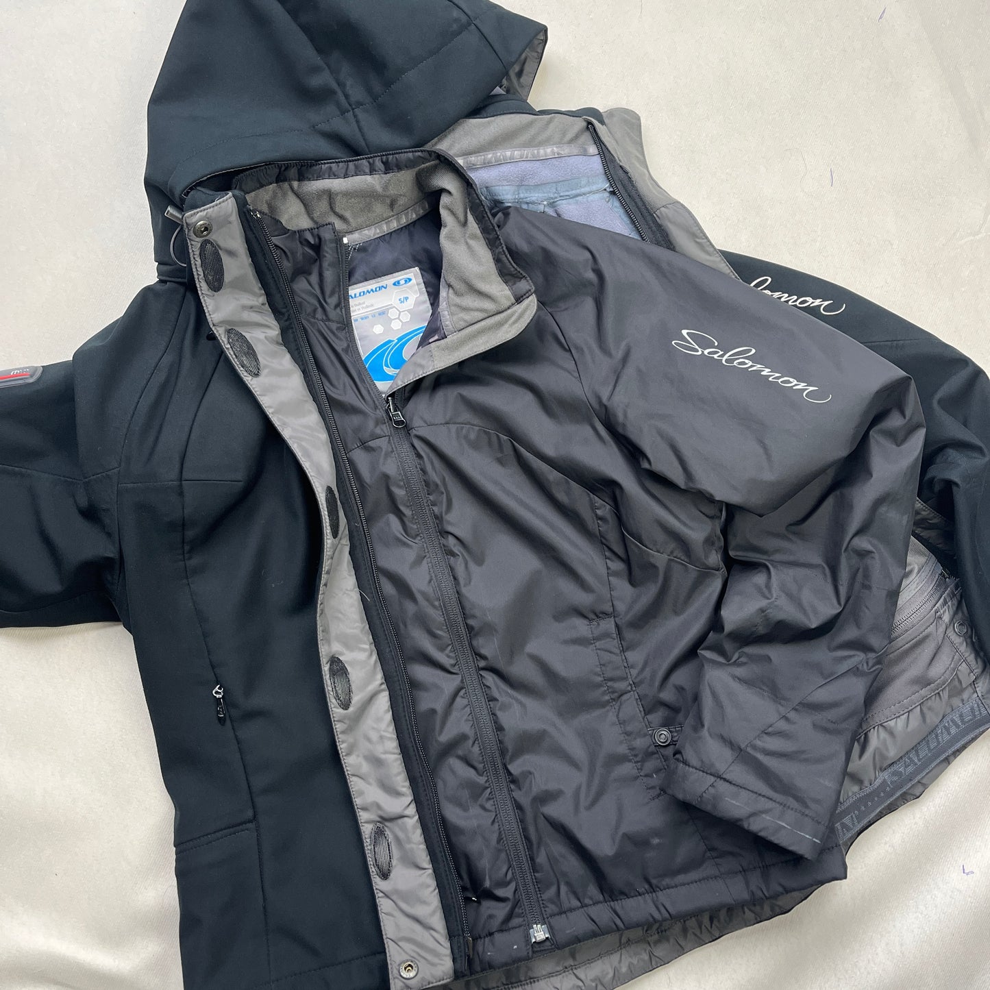 Salomon - 2007 2in1 Softshell SmartSkin Recco Seam-taped Ski Jacket (S)