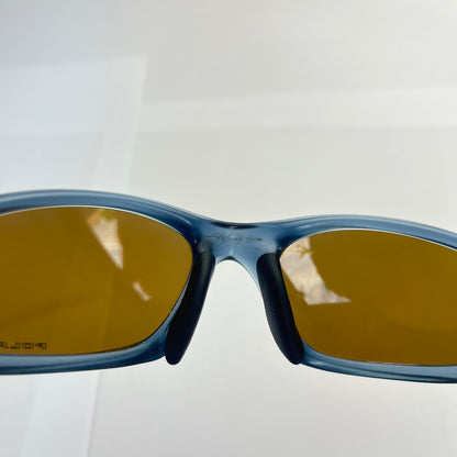 Oakley - 2000s XX Crystal/Gold Iridium Polarized Sunglasses