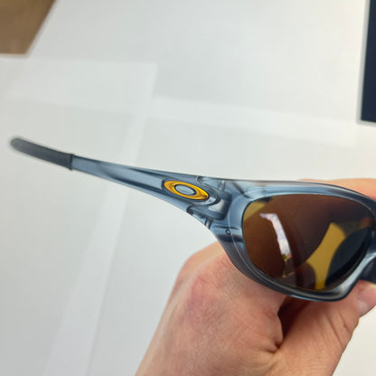Oakley - 2000s XX Crystal/Gold Iridium Polarized Sunglasses