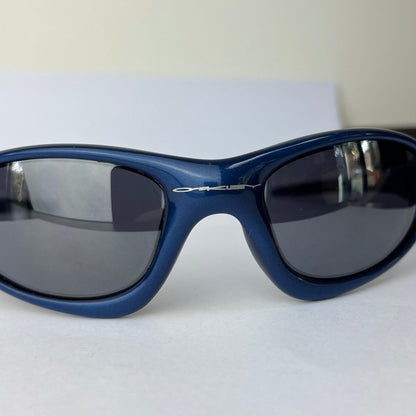 Oakley - 1999 Straight Jacket Navy Blue/Black Iridium Sunglasses