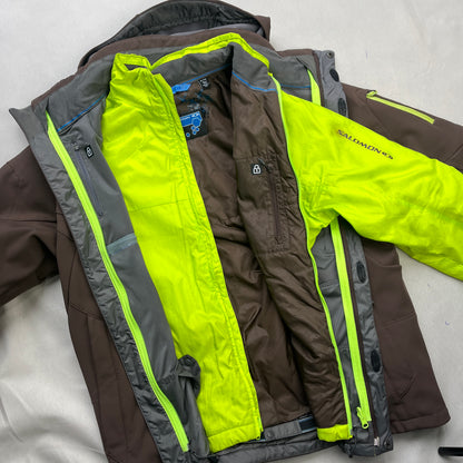 Salomon - 2008 2in1 ClimaPro SoftShell Fleece-lined Ski Jacket (XL)