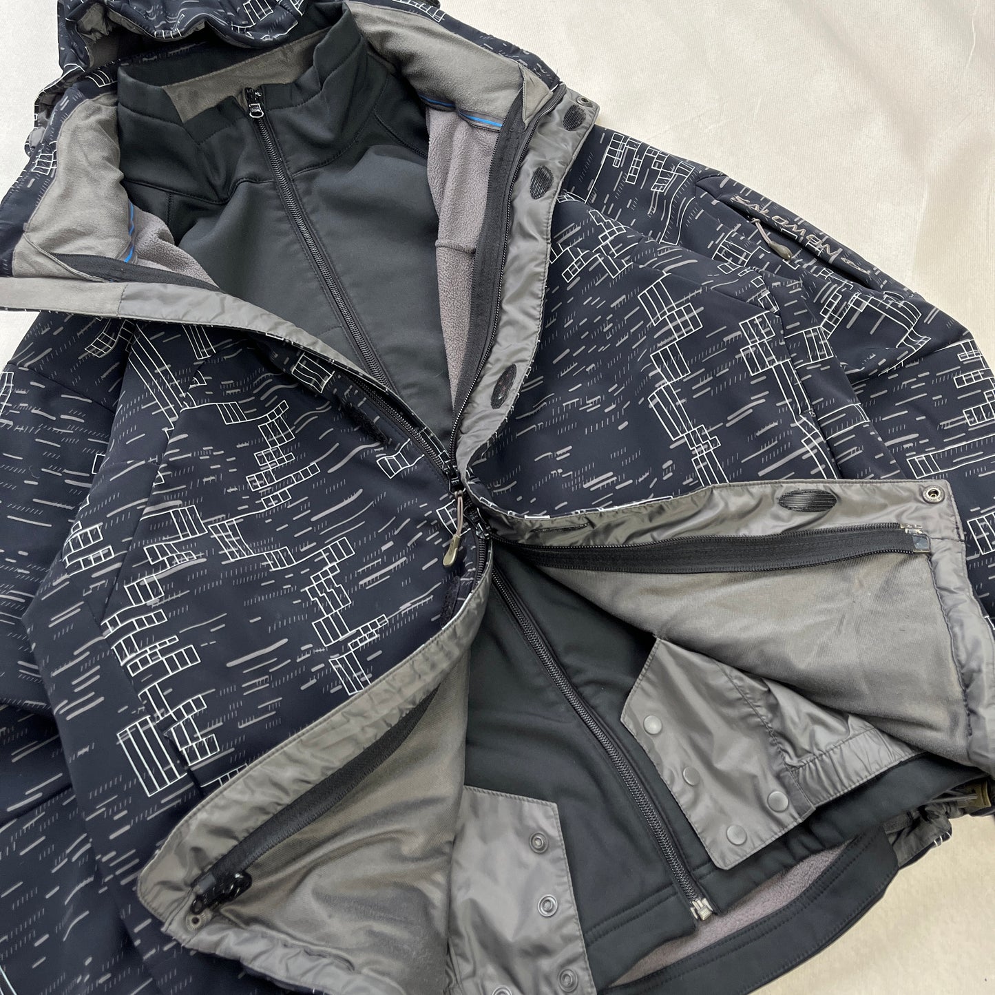 Salomon - 2009 2in1 Pattern ClimaPro SoftShell Jacket (L)