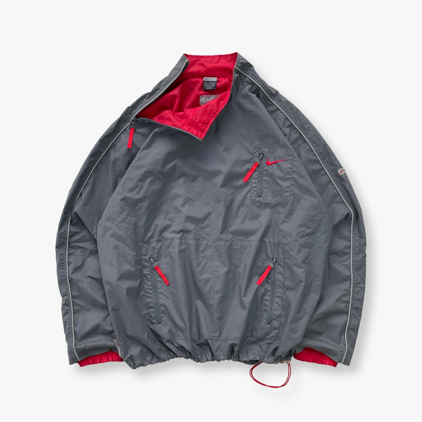 Nike - 2000's Hex Asymmetrical Zip Track Jacket (L)