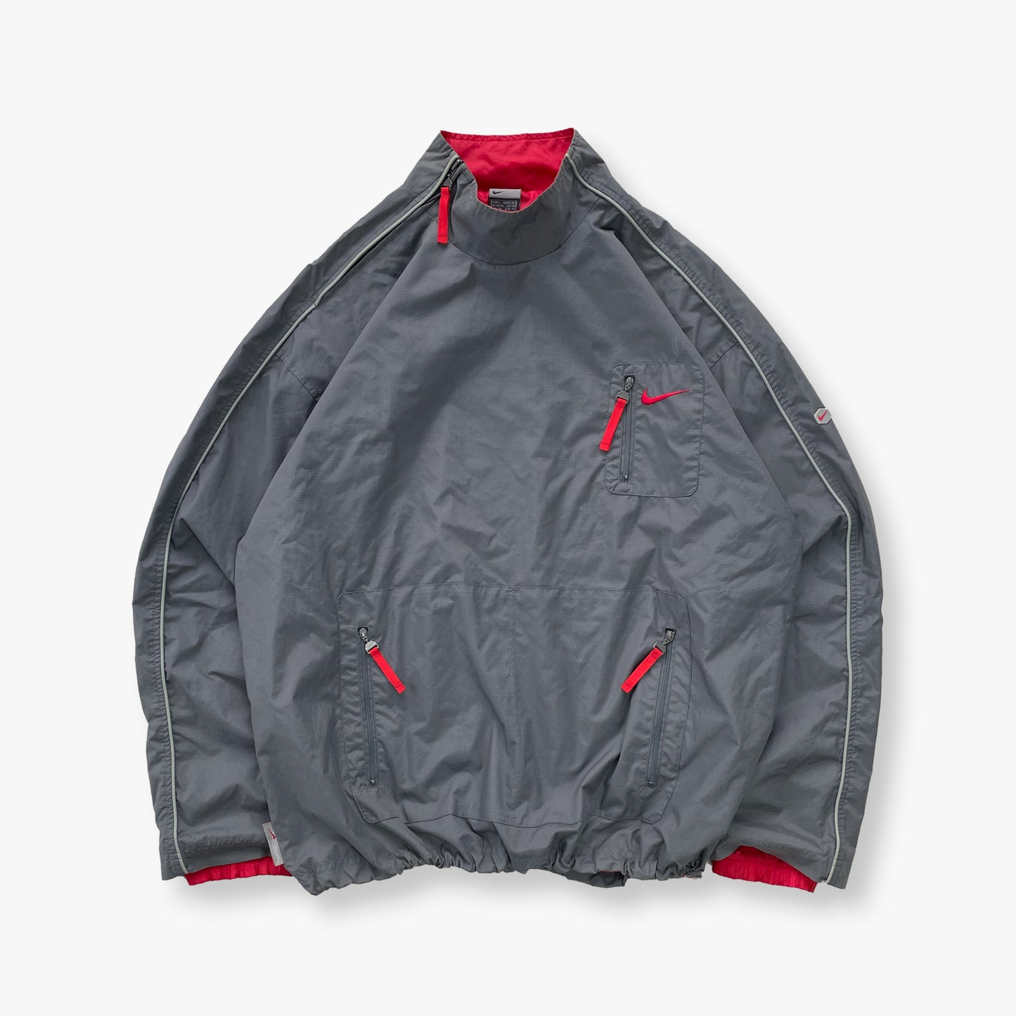 Nike - 2000's Hex Asymmetrical Zip Track Jacket (L)