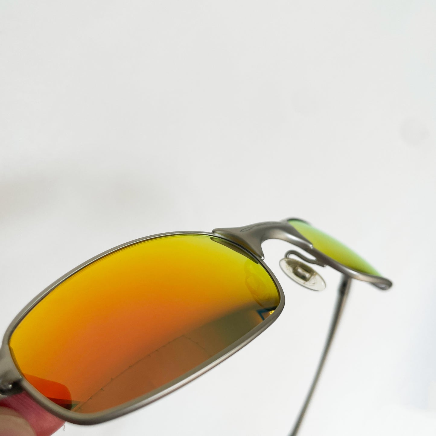 Oakley - 1999 Square Wire 2.0 Platinum/Fire Iridium Sunglasses