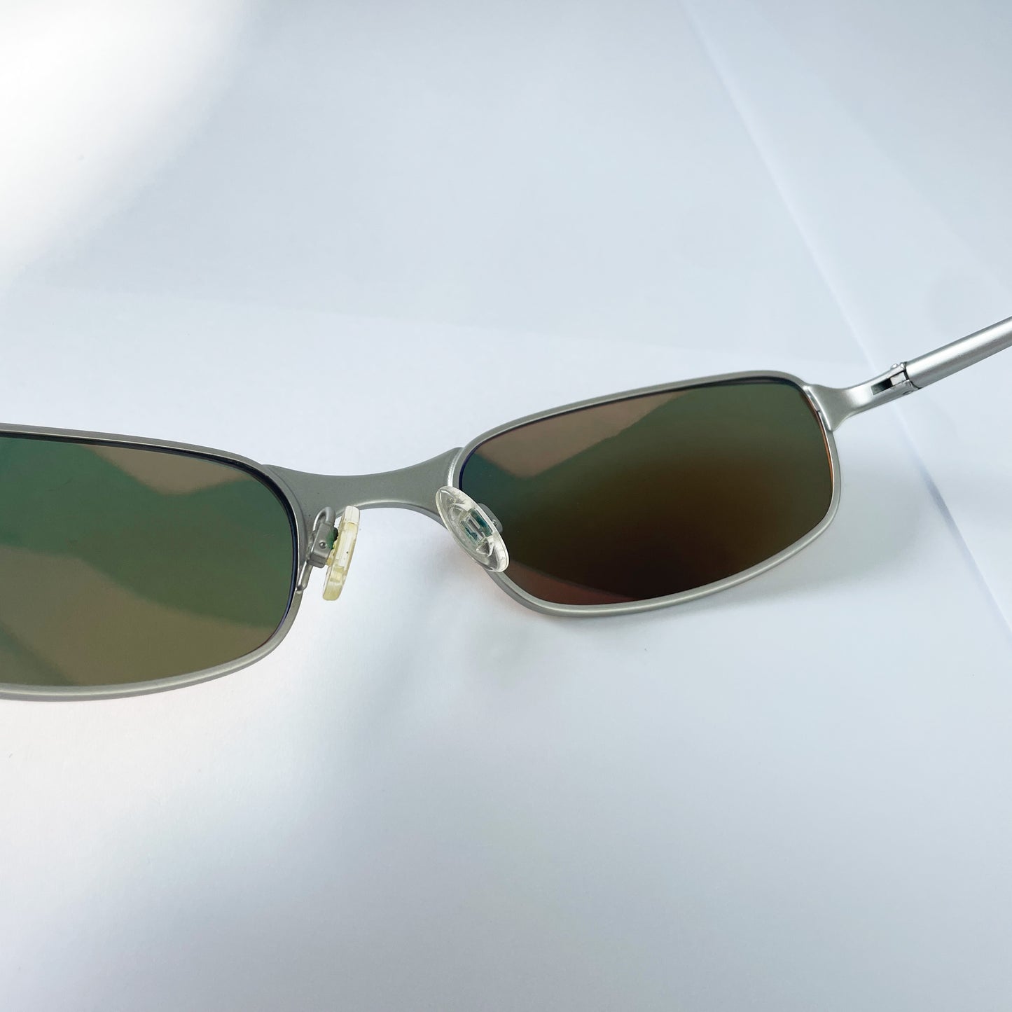 Oakley - 1999 Square Wire 2.0 Platinum/Fire Iridium Sunglasses