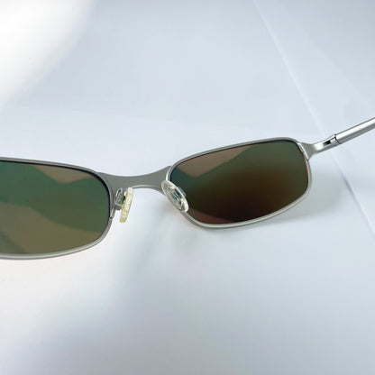 Oakley - 1999 Square Wire 2.0 Platinum/Fire Iridium Sunglasses