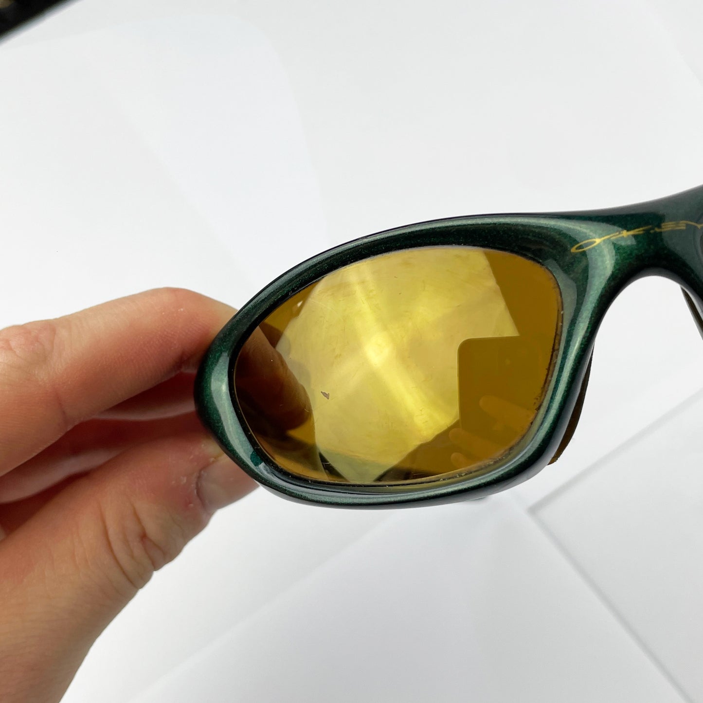 Oakley - 1999 XX Twenty Emerald/Gold Iridium Sunglasses
