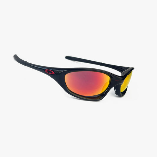 Oakley - 2000s XX Twenty Jet Black/Ruby Iridium Sunglasses