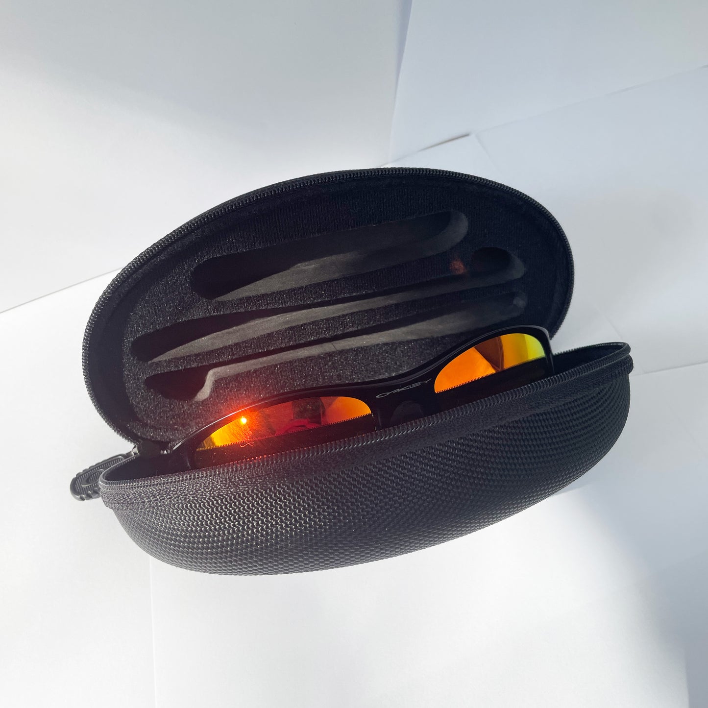 Oakley - 2007 Flak Jacket XLJ Black/Fire Iridium Sunglasses