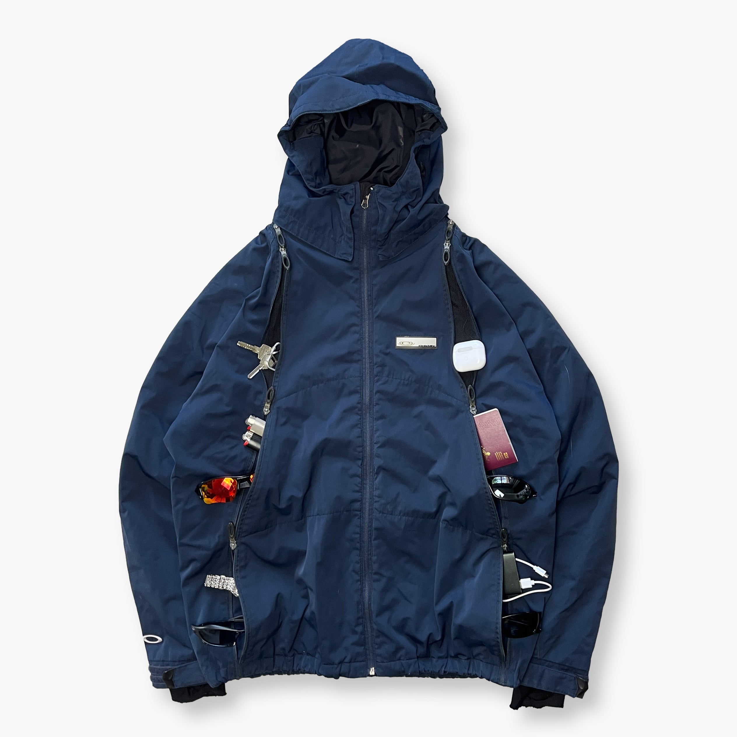 オークリー nitro fuel 2 06FW sizeM Oakley Nitro Fuel 2 Navy Ski Snowboard Jacket Coat Full Zip