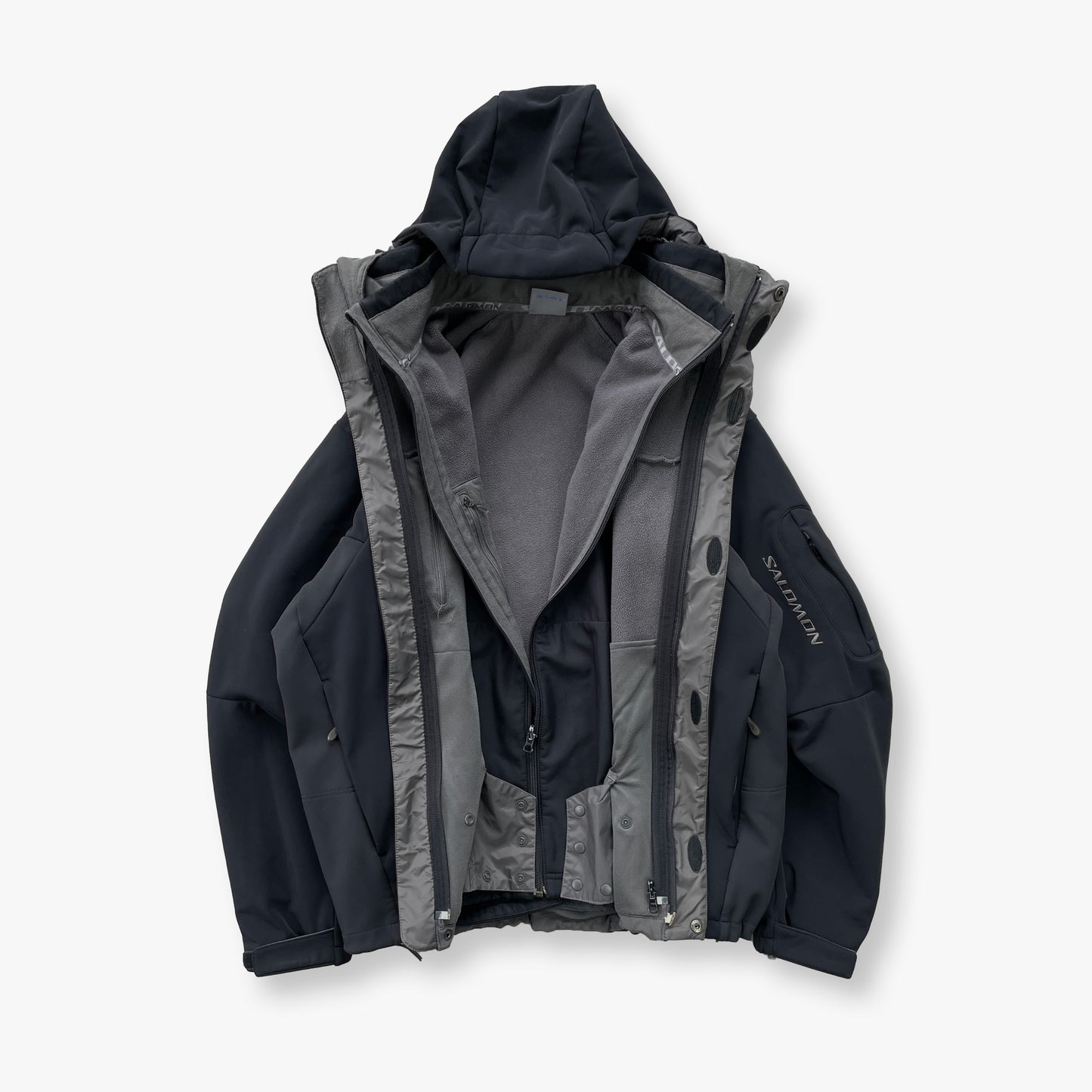 Salomon - 2007 2in1 Softshell ClimaPro Fleece-lined Jacket (L)